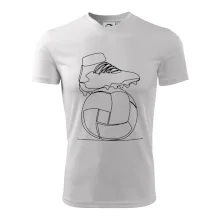 Futbalová lopta kopačka jedným ťahom