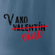 V ako Valentín víno