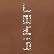 Biker nápis na výšku reťaz