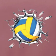 Volejbal lopta v triku Volejbal lopta v triku