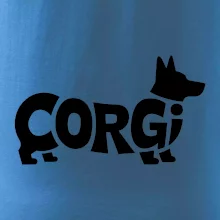 Corgi nápis v tele