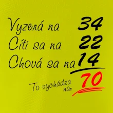 Vyzerá, cíti sa, chová sa - 70 rokov