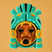 Mayová maska mätová