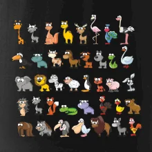 Tričko plné zvieratiek