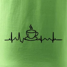 EKG hrnček kávy
