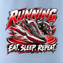 Bežecká topánka so stopkami eat sleep repeat