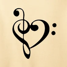 Husľový kľúč srdce Husľový kľúč srdce