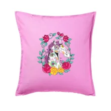 Kôň farebný s kvetinami