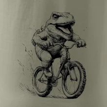Naštvaný Dinosaurus na bicykli