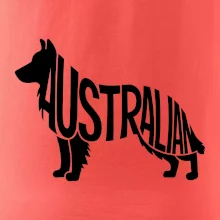 Austrálsky Ovčiak - nápis v tele