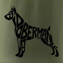Doberman - nápis v tele