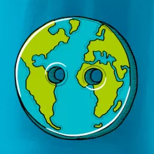 Planéta krajiny gombík (Pecka design)