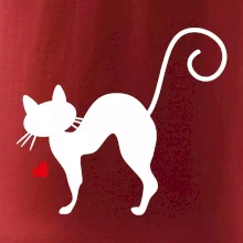 Zamilovaná mačka prehnutá