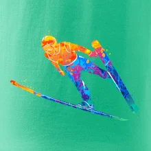 Skokan na lyžiach splash