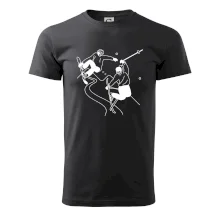 Lyžovanie - kreslené obrázok