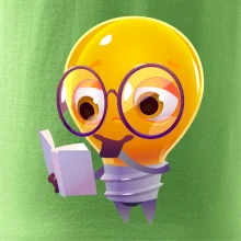 Žiarovka premýšľa nad knihou