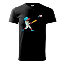 Baseballový hráč pixel art
