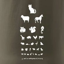 Očný test zvieratká Očný test zvieratká