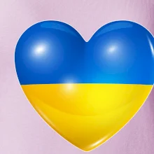 Ukrajina srdce vlajka Ukrajina srdce vlajka