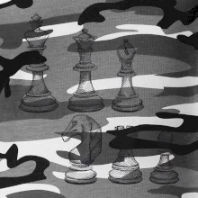 Šachové figúrky kreslené