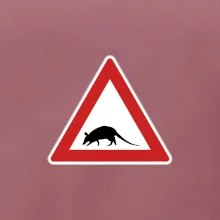 Dopravná značka - krysa