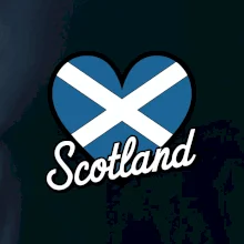 Scotland Srdce s vlajkou
