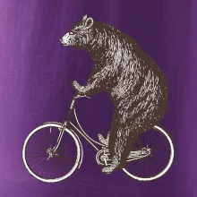 Medveď na bicykli