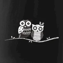 Dve sovy abstraktné