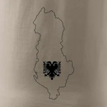 Albánsko obrys mapa