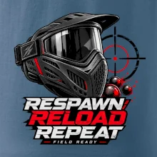 Paintballová maska – Respawn, Reload, Repeat