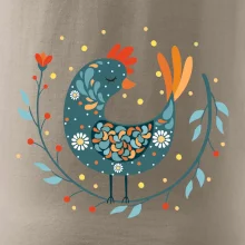 Folklór - sliepky s margarétkami