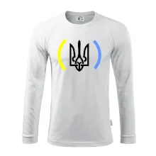 Ukrajina trojzubec s farbami Ukrajina trojzubec s farbami