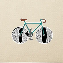 Narodeniny 60 rokov na bicykli