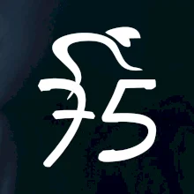 Cyklista oslavuje sedemdesiatpäťpäťky (75)