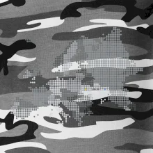 Mapa Európy - srdce v Ukrajine