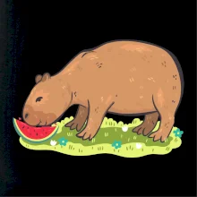 Kapybara a melón