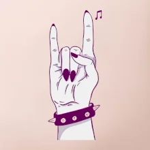 Rocková ruka dámska