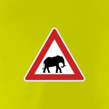 Dopravná značka - Pozor slon