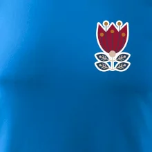 Folklór na prsníku kvetina štvorlistá