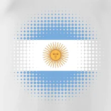 Argentína vlajka bodkovaná