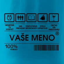 Vaše meno - čiarový kód