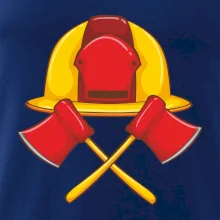 Hasičská helma a sekera