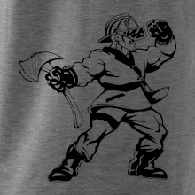 Hasič stojaci - nápis hasiči - Veľký nápis na chrbte