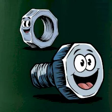 Parové tričko - Skrutka a matka Parové tričko - Skrutka a matka