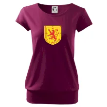 Škótsky lev na hrudi