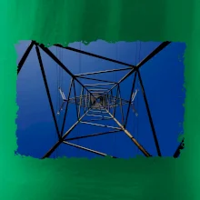 Stožiar vysokého napätia zospodu