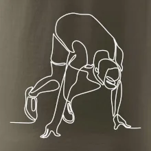 Bežec na štarte jedným ťahom