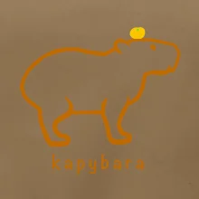 Kapybara hnedý obrys (Moňas)