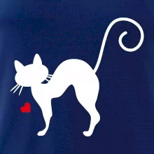 Zamilovaná mačka prehnutá