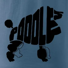 Pudel - nápis v tele